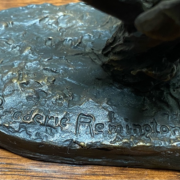 Trooper of the Plains by Frederic Remington Pure Bronze Collectible Sculpture - Picture 8 of 12